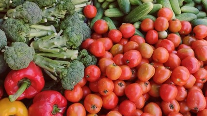 fresh vegetables on the market
