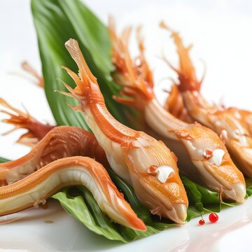 Fresh bacang with white background