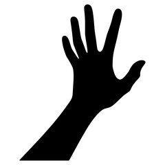 hand silhouette vector