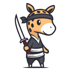 Giraffe Mascot Ninja