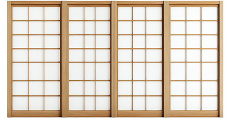 Light brown Japanese shoji screens
