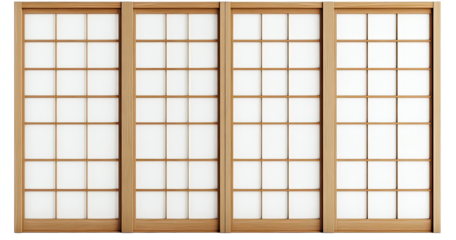 Light brown Japanese shoji screens