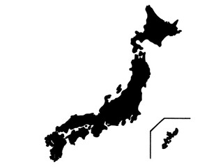 日本地図（黒）