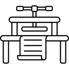 Printing Press Icon