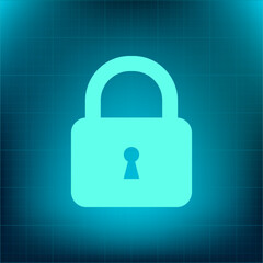 Vector icon on a blue background with a gradient