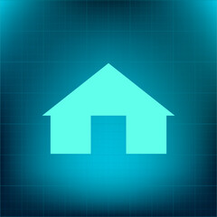 Vector icon on a blue background with a gradient