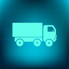 Vector icon on a blue background with a gradient