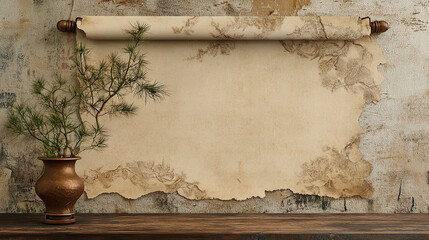 Elegant beige grunge parchment