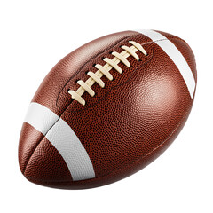 American football ball isolated on white background