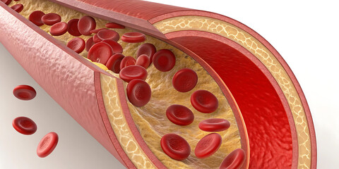 Futuristic Medical Hologram Neon Glow Translucent Human Heart Pulse Blood Circulatory System Backdrop Background Illustration