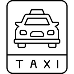Obraz premium Taxi Regulation Icon