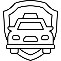 Obraz premium Taxi Safety Icon