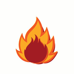 fire, flame, icon, vector, symbol, hot, burn, heat, sign, illustration, design, set, burning, orange, bonfire, danger, campfire, warm, flames, light, art, yellow, flammable, red, 