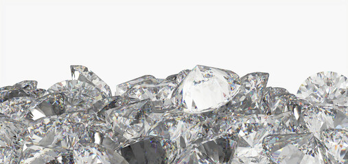 レンダリングされたダイアモンド　CG	