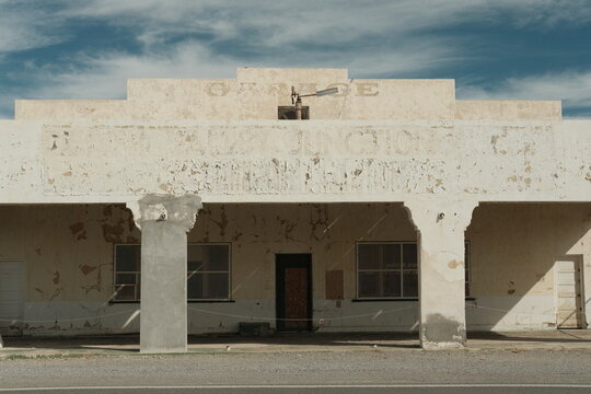 empty abandoned store front 