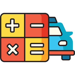 Obraz premium Taxi Fare Estimator Sticker