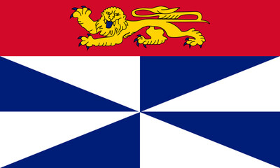 Flag of Gironde, France, Flag background, EPS10. Vector illustration
