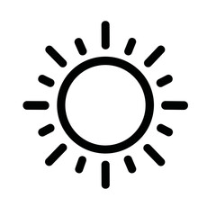 Handdrawn Simple Sunburst Sun Sunlight Nature Weather Summer Graphic Element