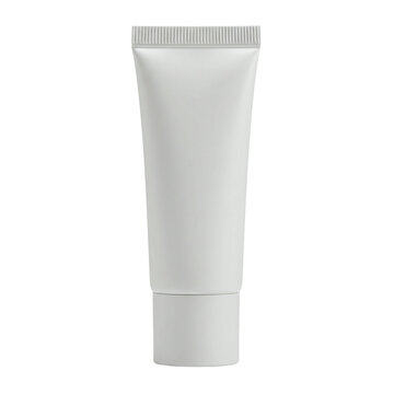 Minimal Design Tube of Lip Balm on White Background