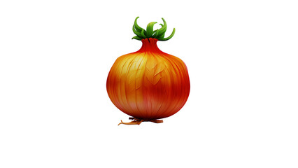 Obraz premium Red Onion with Fresh Green Sprouts