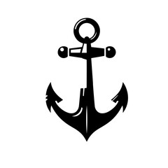 Clean black and white vector silhouette