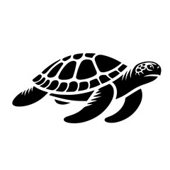 Clean black and white vector silhouette