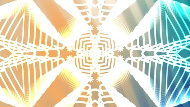 Motif g&eacute;om&eacute;trique abstrait, sym&eacute;trie, lignes, lumi&egrave;re, couleur