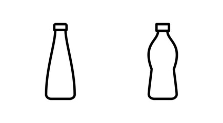 Bottle icon vector. bottle sign and symbol
