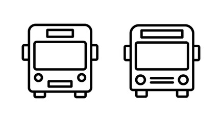 Bus icon vector. bus sign and symbol