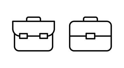 Briefcase icon vector. suitcase sign and symbol. luggage symbol.