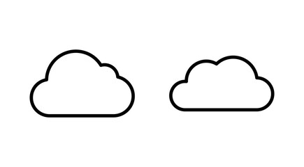 Cloud icon vector. cloud sign and symbol
