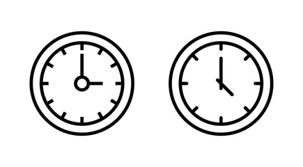 Clock icon vector. Time sign and symbol. watch icon