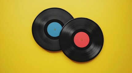 Vinyl plastic album cover frame shrink texture overlay.