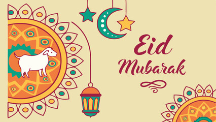 Obraz premium eid-al-adha-poster 