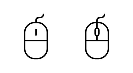 Mouse icon vector. click sign and symbol. pointer icon vector.