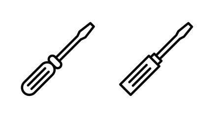 Screwdriver icon vector.tools sign and symbol