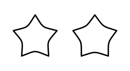 Star icon vector. rating sign and symbol. favourite star icon