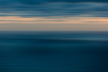 Seascape abstract at dusk