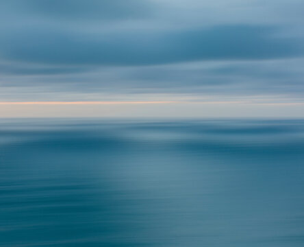 Seascape abstract at dusk