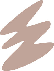 Fluid Wave Abstract Organic Ribbon Shape