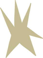 Angular Burst Abstract Spiked Form