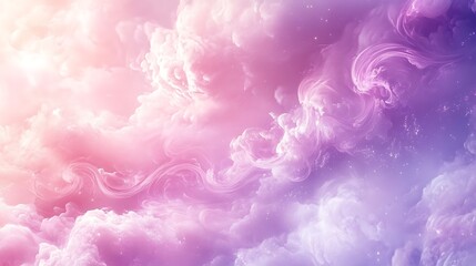 Fototapeta premium Clouds with Pastel Colors Swirling Atmospheric Background