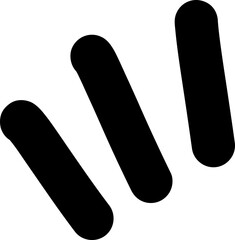 Doodle Style Radiating Line Cluster