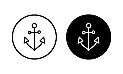 Anchor icon vector illustration. Anchor sign and symbol. Anchor marine icon.