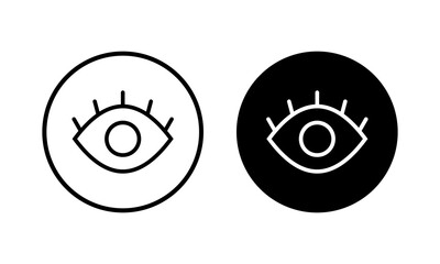 Eye icon vector illustration. Eye sign and symbol. Look and Vision icon.