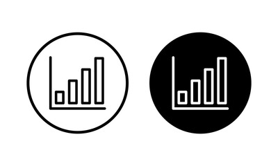 Growing graph Icon vector illustration. Chart sign and symbol. diagram icon