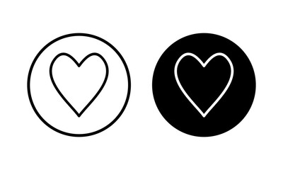 Love icon vector illustration. Heart sign and symbol. Like icon vector.