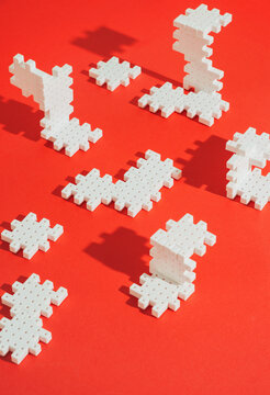 3d puzzle blocks forms