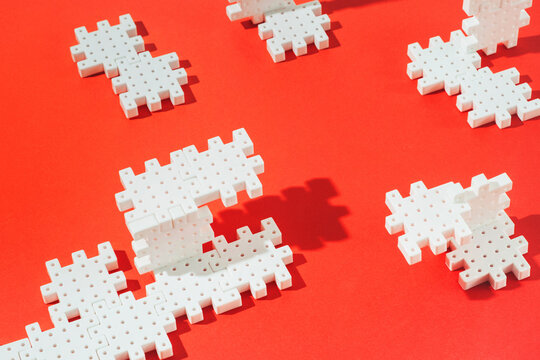 3d puzzle blocks forms