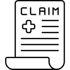 Fototapeta premium Insurance Claim Icon